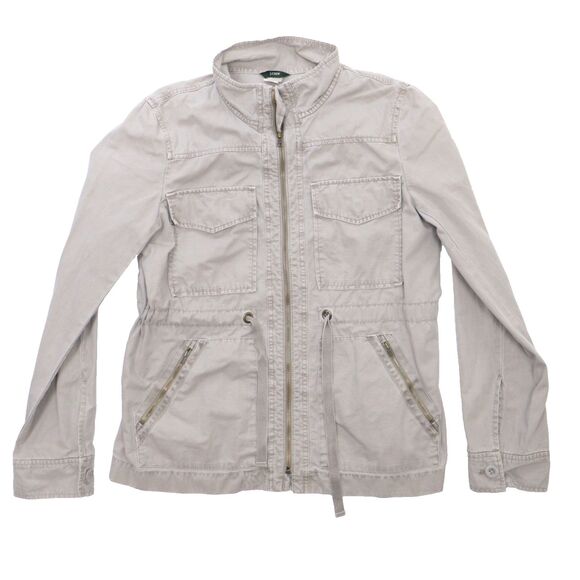 Jackets & Blazers - J Crew Women's Jacket Gray Full Zip Field Hiking Gorpcore Outdoors Cinch Waist
